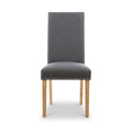 Conran Grey Stud Detail Dining Chair with Natural Legs