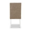 Madoc Waffle Stitch Dining Chair with White Legs 