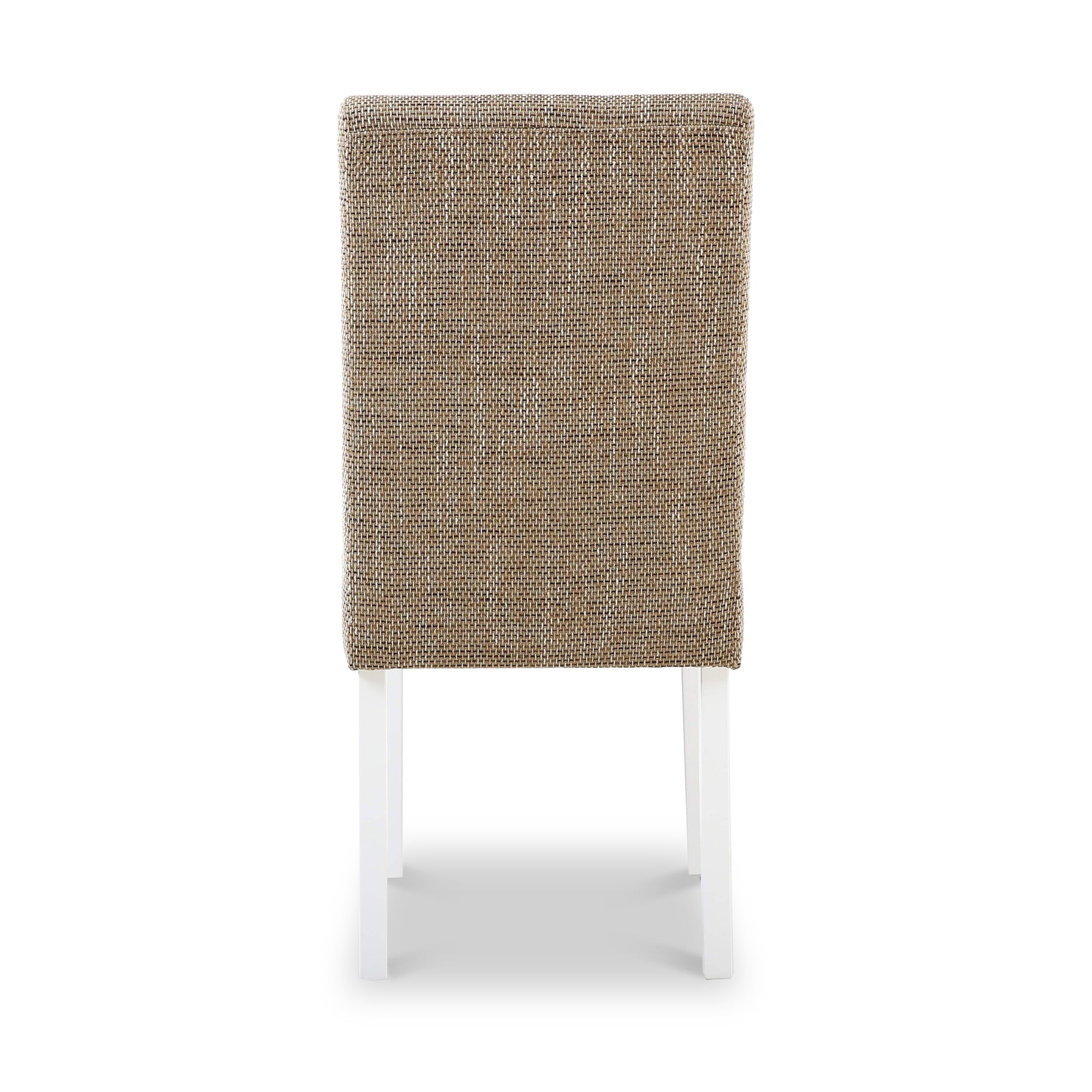 Madoc Waffle Stitch Dining Chair with White Legs 