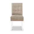 Madoc Waffle Stitch Dining Chair with White Legs 