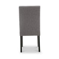 Pryder Faux Linen Dining Chair with Black Legs
