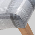 Deryn Grey Check Dining Chair