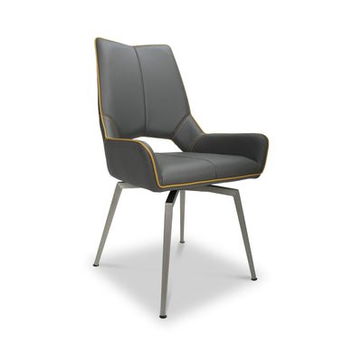 Arlo Swivel Faux Leather Dining Chair