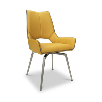 Arlo Swivel Faux Leather Dining Chair