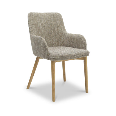 Branwen Oatmeal Tweed Dining Chair