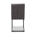 Branok Cantilever Grey Faux Leather Dining Chair from Roseland Furniture