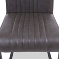 Branok Cantilever Grey Faux Leather Dining Chair from Roseland Furniture