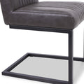 Branok Cantilever Grey Faux Leather Dining Chair from Roseland Furniture