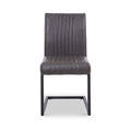Branok Cantilever Grey Faux Leather Dining Chair from Roseland Furniture