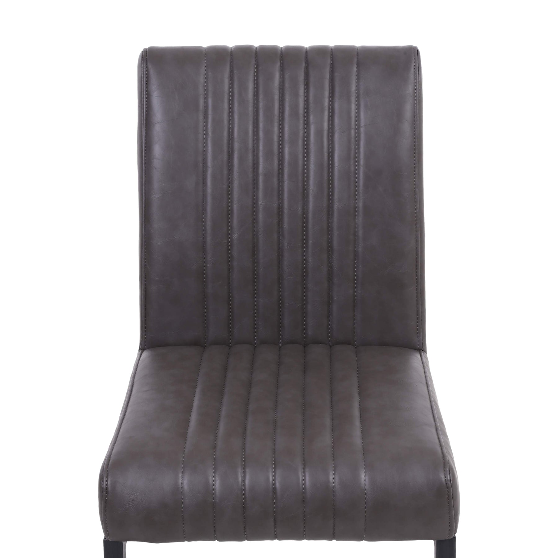 Branok Cantilever Grey Faux Leather Dining Chair from Roseland Furniture