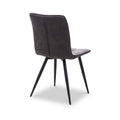 Nia Faux Suede Dining Chair Grey from Roseland Furniture