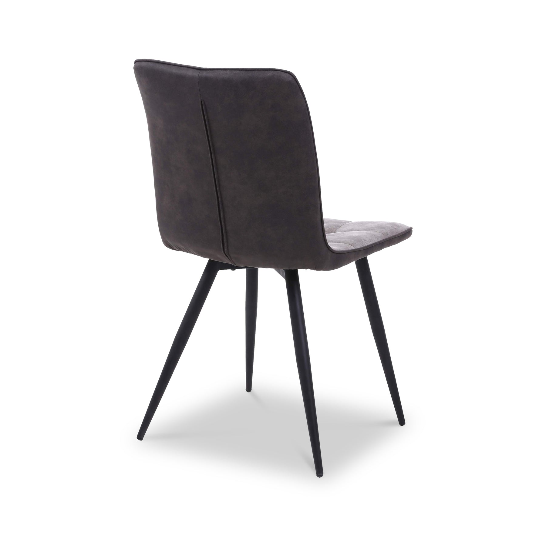Nia Faux Suede Dining Chair Grey from Roseland Furniture
