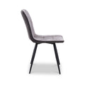 Nia Faux Suede Dining Chair Grey from Roseland Furniture
