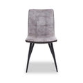 Nia Faux Suede Dining Chair Grey from Roseland Furniture