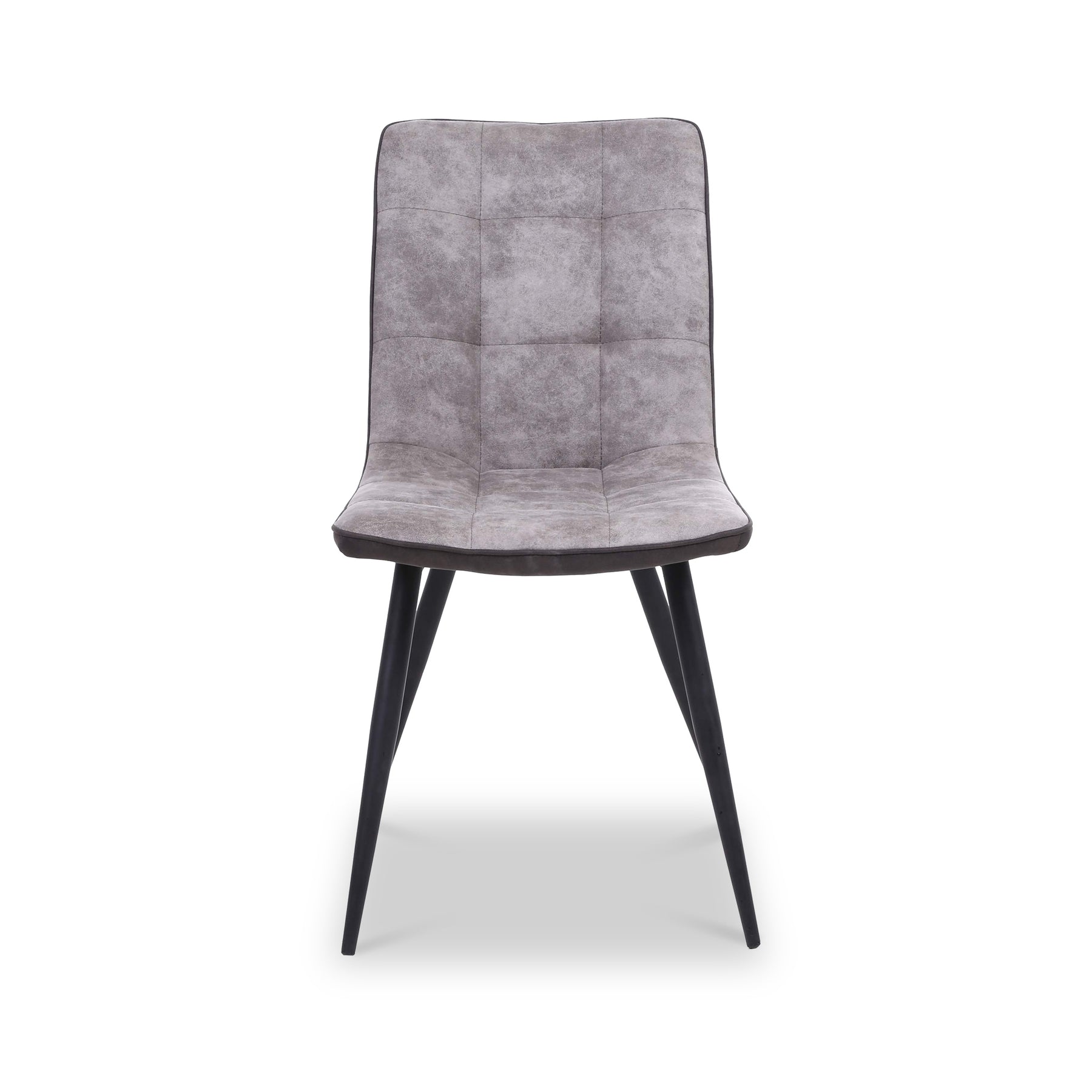 Nia Faux Suede Dining Chair Grey from Roseland Furniture