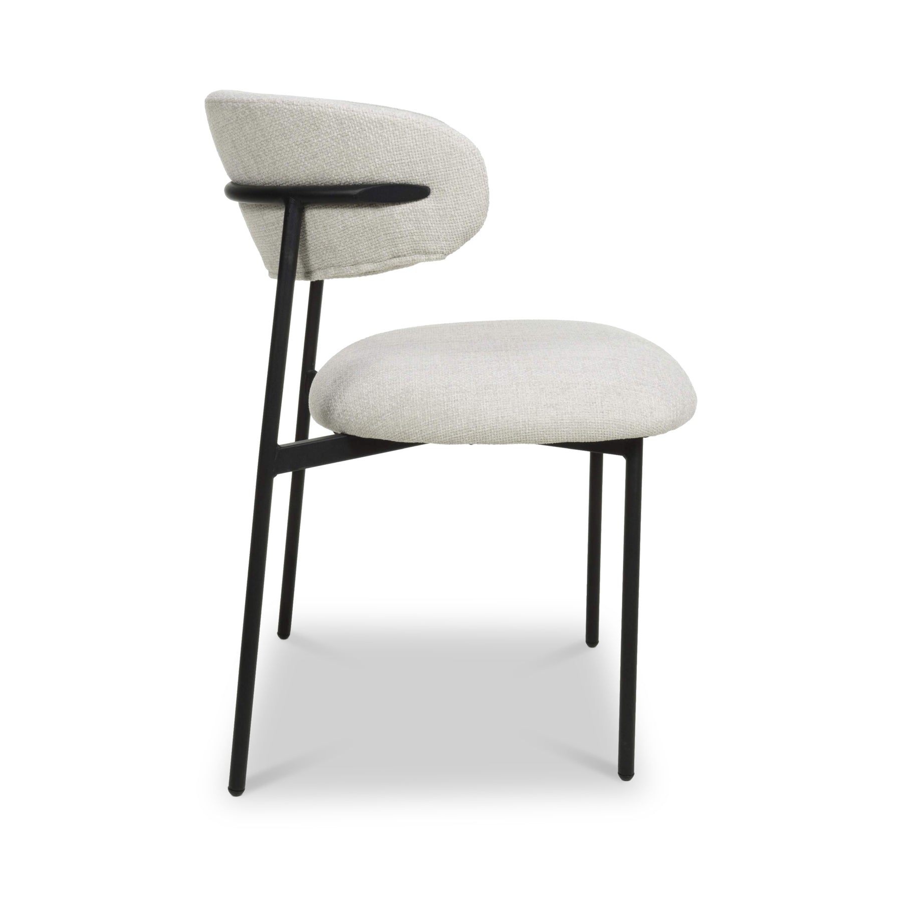 Elvina Dining Chair Nat Faux Linen from Roseland Furniture