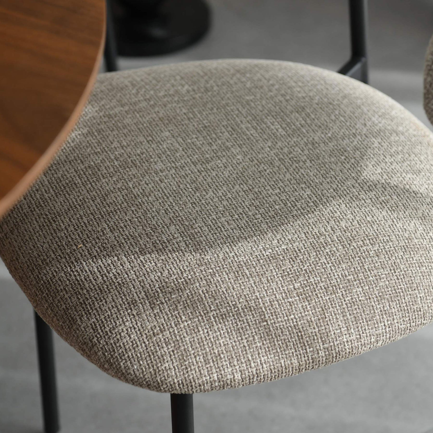 Elvina Dining Chair Oatmeal Tweed from Roseland Furniture