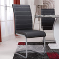 Rhoslyn Faux Leather Dining Chair Black from Roseland Furniture