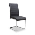 Rhoslyn Faux Leather Dining Chair Black from Roseland Furniture