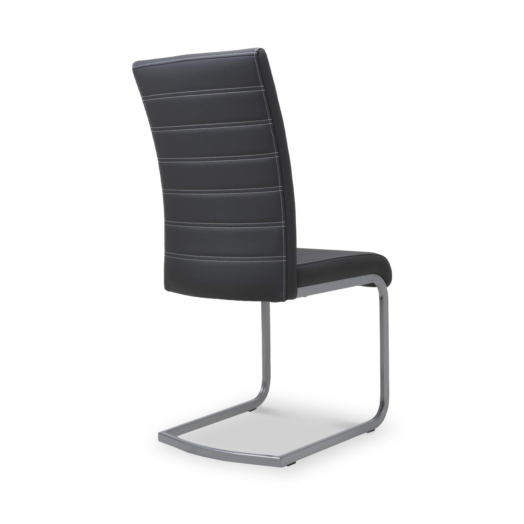 Rhoslyn Faux Leather Dining Chair Black from Roseland Furniture