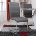 Rhoslyn Faux Leather Dining Chair Grey from Roseland Furniture