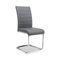 Rhoslyn Faux Leather Dining Chair Grey from Roseland Furniture