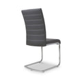 Rhoslyn Faux Leather Dining Chair Grey from Roseland Furniture