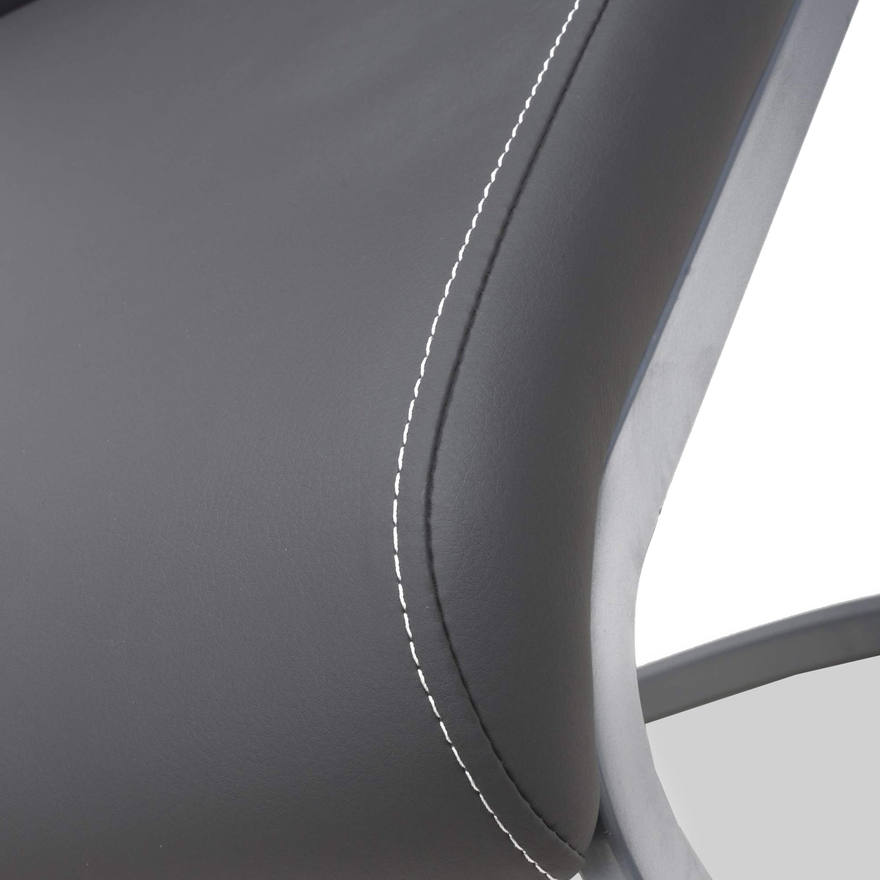 Rhoslyn Faux Leather Dining Chair Grey from Roseland Furniture