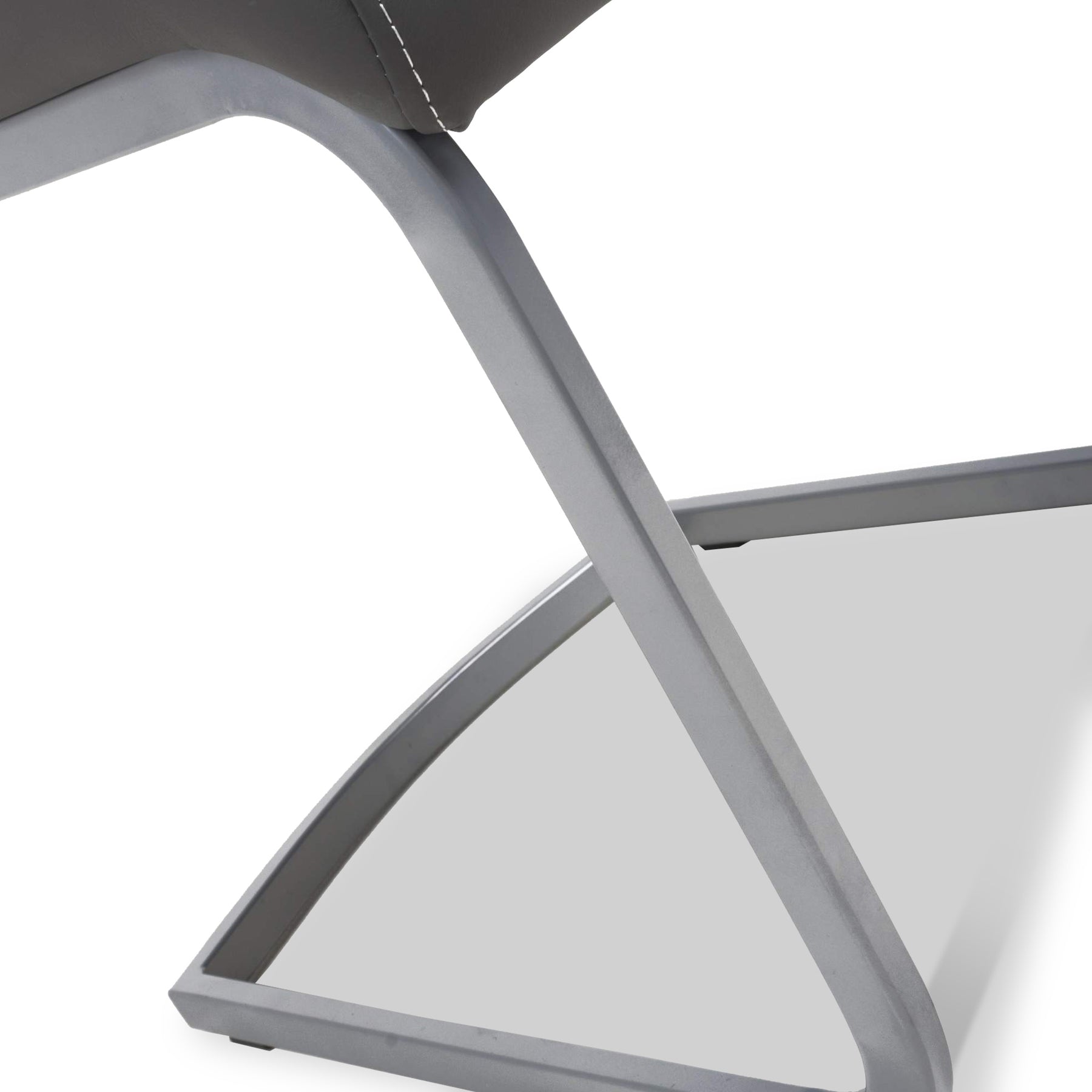 Rhoslyn Faux Leather Dining Chair Grey from Roseland Furniture