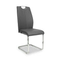 Arwell Grey Faux Leather Dining Chair from Roseland Furniture