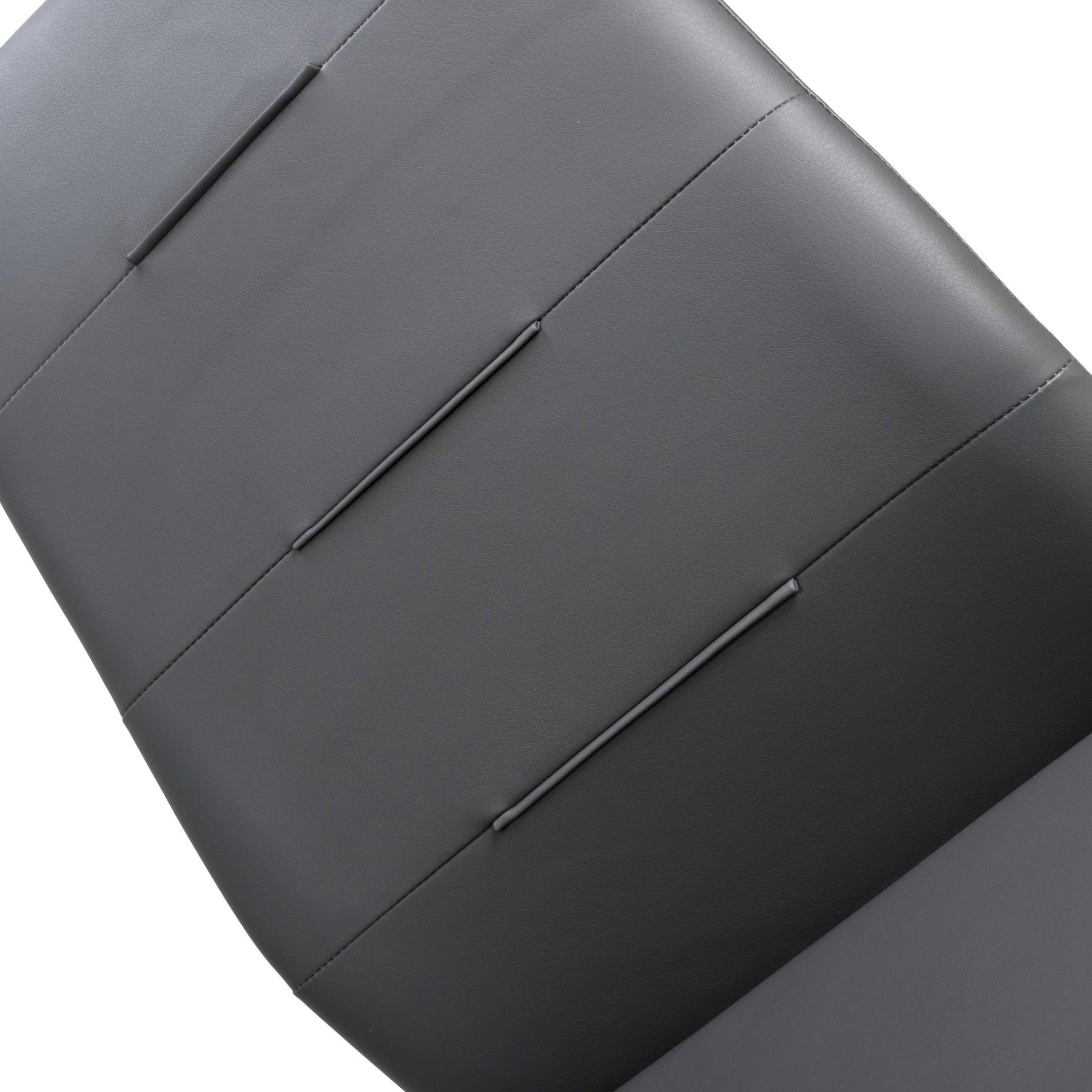 Maela Grey Faux Leather Dining Chair from Roseland Furniture