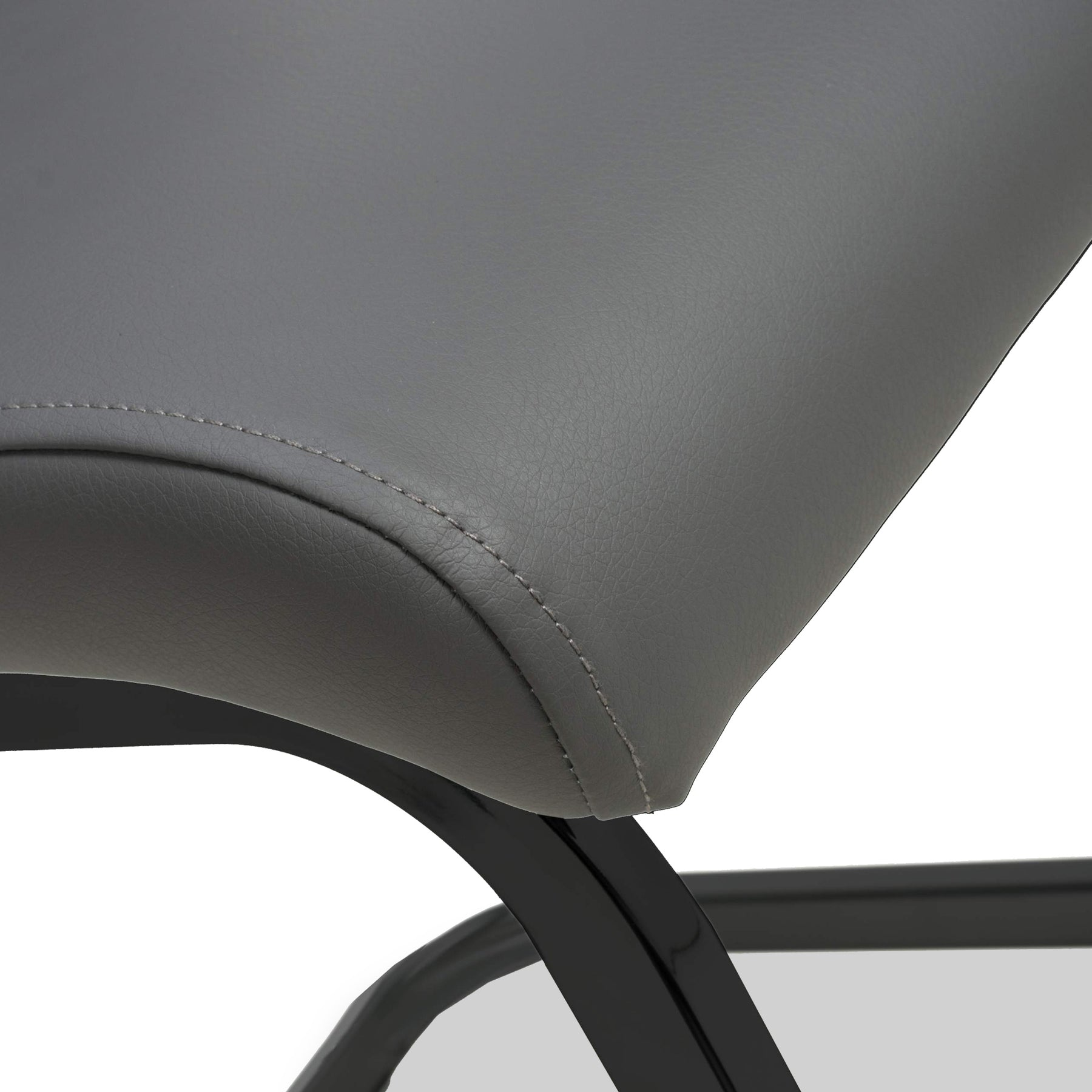 Maela Grey Faux Leather Dining Chair from Roseland Furniture