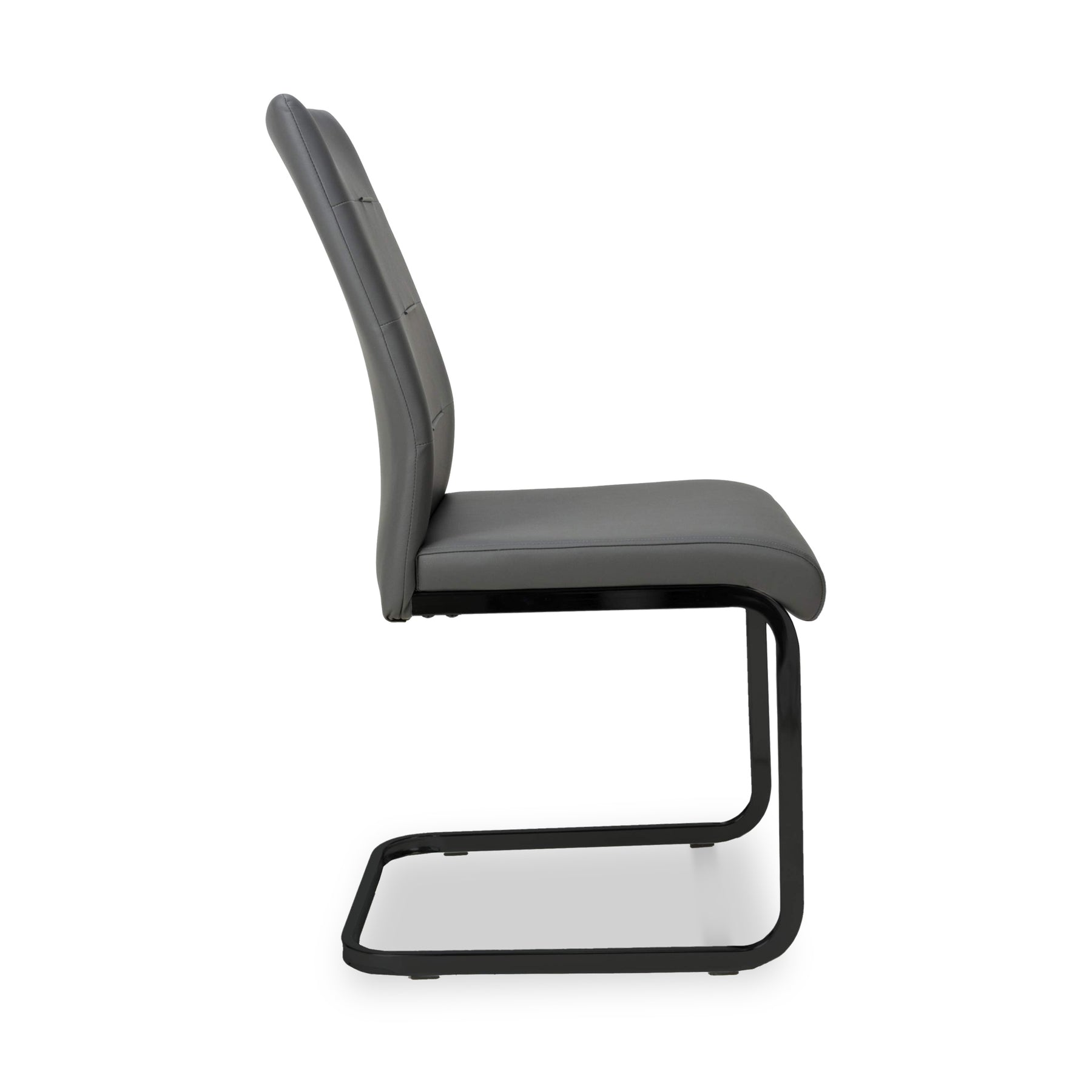 Maela Grey Faux Leather Dining Chair from Roseland Furniture