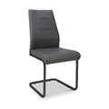 Maela Grey Faux Leather Dining Chair from Roseland Furniture