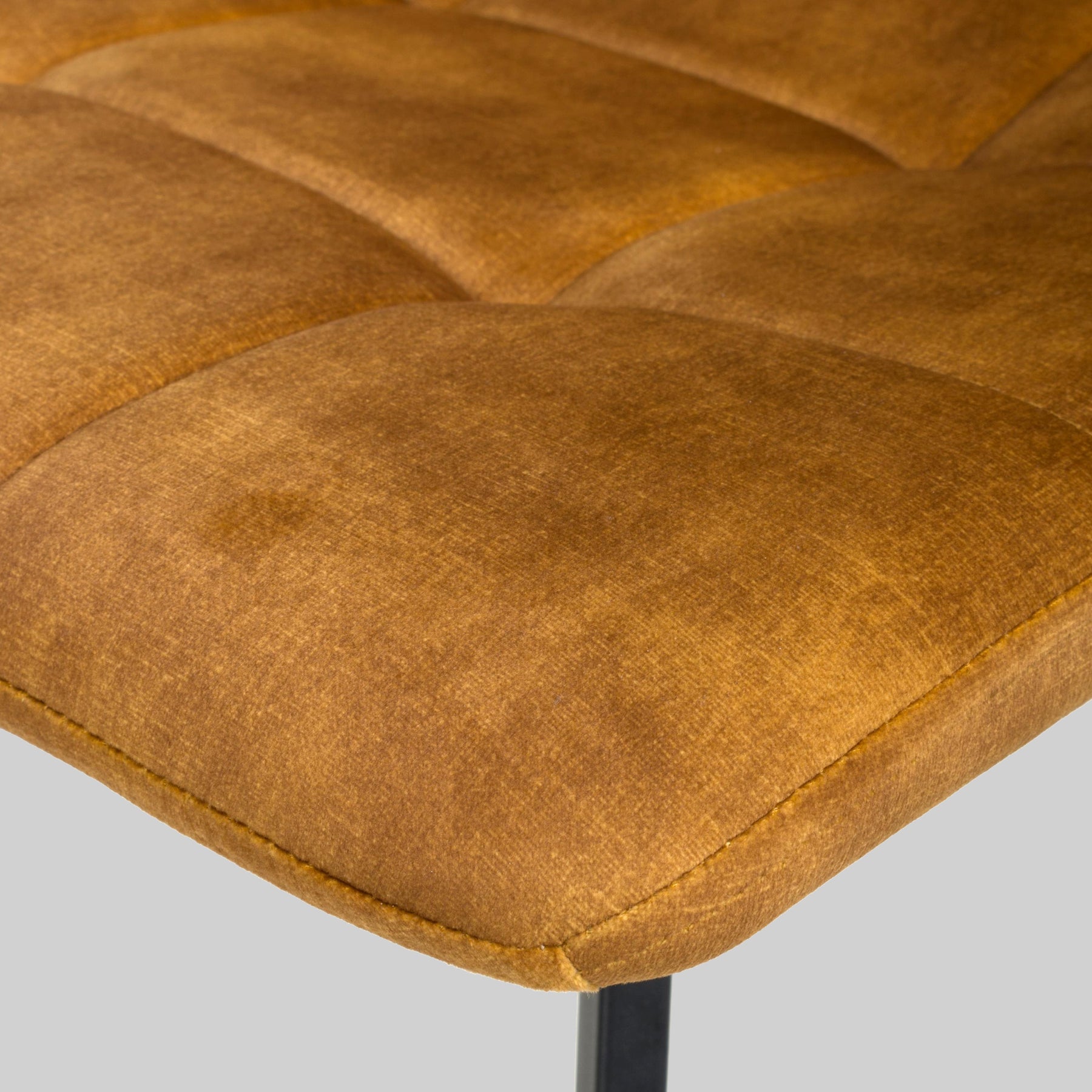 Meryn Bronze Brushed Velvet Dining Chair from Roseland Furniture