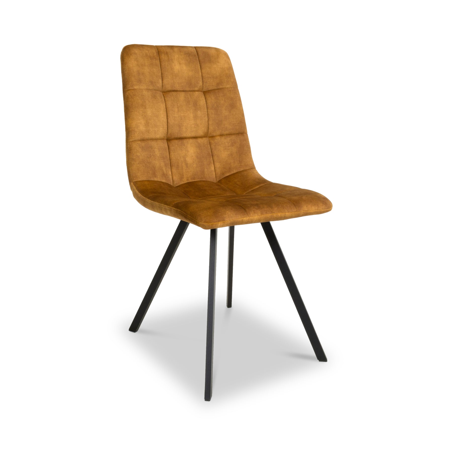 Meryn Bronze Brushed Velvet Dining Chair from Roseland Furniture