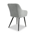 Enora Brushed Velvet Dining Chair Grey from Roseland Furniture