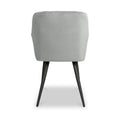 Enora Brushed Velvet Dining Chair Grey from Roseland Furniture