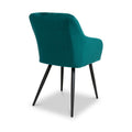 Enora Brushed Velvet Dining Chair Green from Roseland Furniture