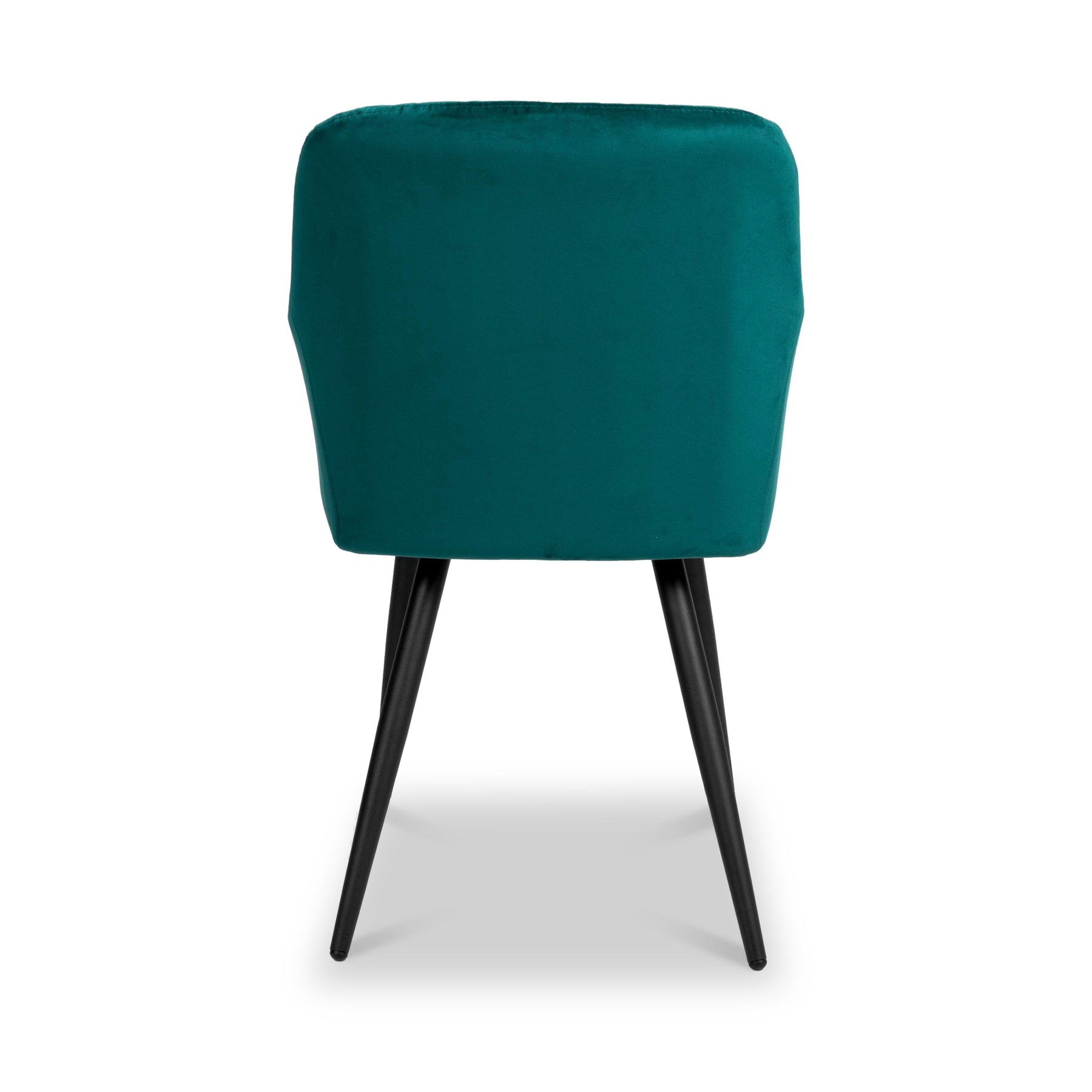 Enora Brushed Velvet Dining Chair Green from Roseland Furniture