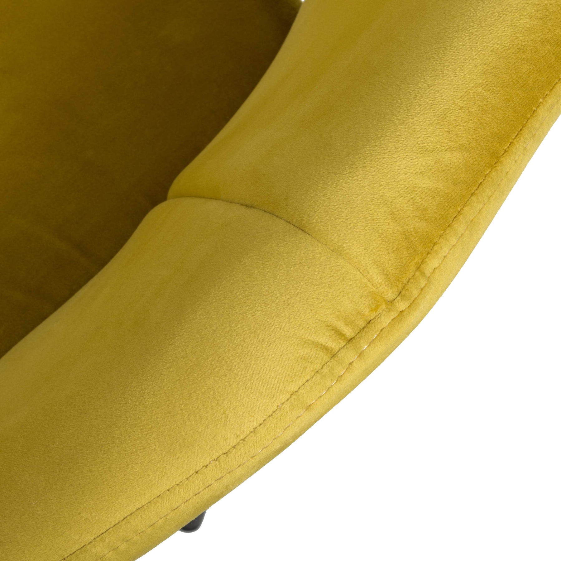 Jowan Brushed Velvet Dining Chair Lime Gold from Roseland Furniture