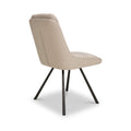 Elara Swivel Faux Leather Dining Chair Cream from Roseland Furniture