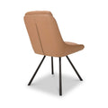 Elara Swivel Faux Leather Dining Chair Tan from Roseland Furniture