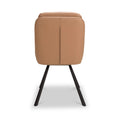 Elara Swivel Faux Leather Dining Chair Tan from Roseland Furniture
