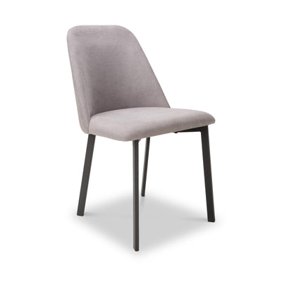 Delwyn Grey Faux Linen Dining Chair