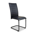 Aeron Faux Leather Dining Chair Black from Roseland Furniture
