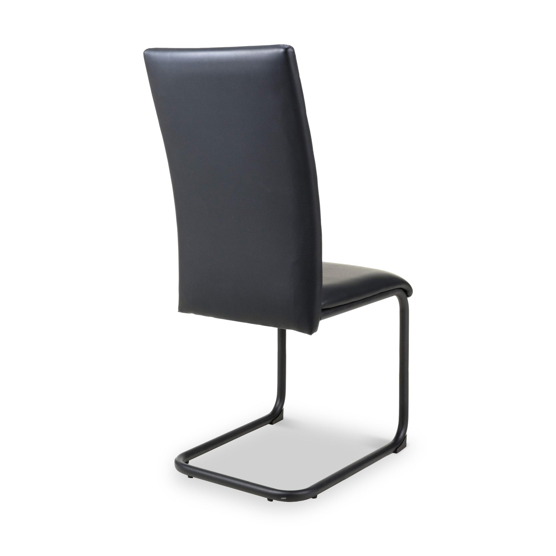 Aeron Faux Leather Dining Chair Black from Roseland Furniture