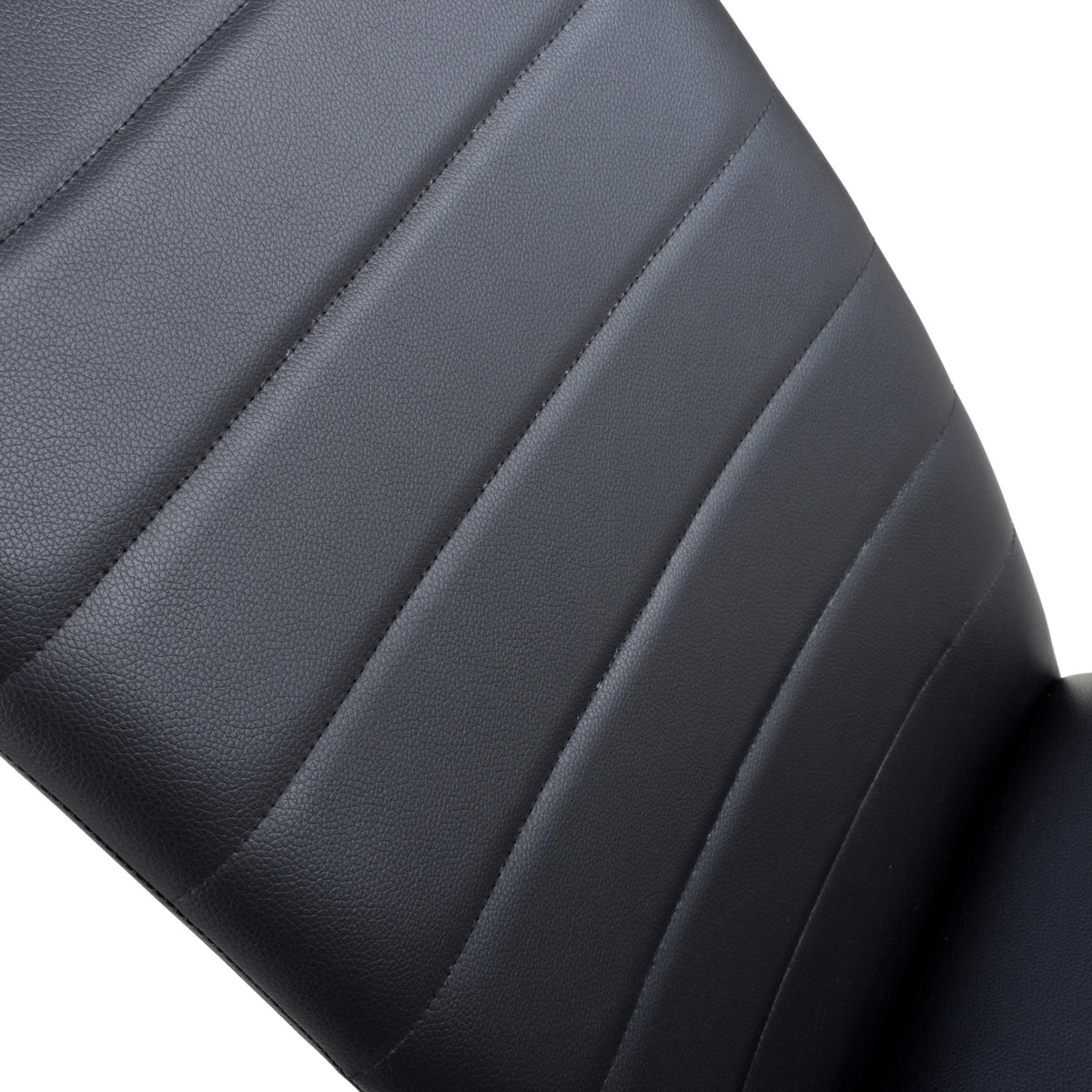 Aeron Faux Leather Dining Chair Black from Roseland Furniture
