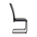Aeron Faux Leather Dining Chair Black from Roseland Furniture