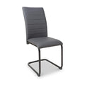 Aeron Faux Leather Dining Chair Grey from Roseland Furniture
